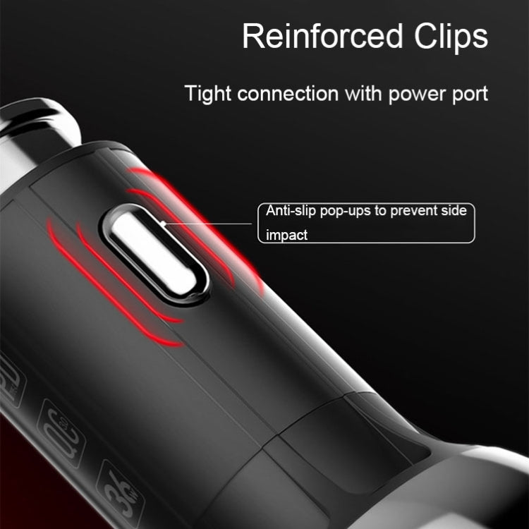 LDNIO C1 36W PD + QC 3.0 Car Fast Charger High Power Smart USB Car Charger with 8 Pin Cable - Car Charger by LDNIO | Online Shopping UK | buy2fix