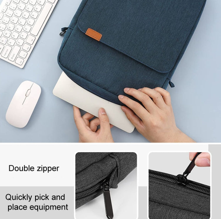 Vertical Laptop Bag Handheld Shoulder Crossbody Bag, Size: 13.3 Inch(Wine Red) - 13.3 inch by buy2fix | Online Shopping UK | buy2fix