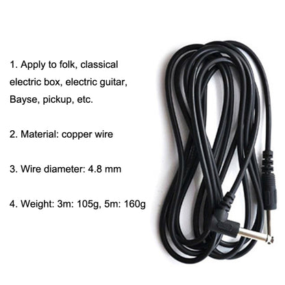 5PCS Bayse Folk Audio Noise-reducing Guitar Connecting Wire, Size: 3m - Consumer Electronics by buy2fix | Online Shopping UK | buy2fix