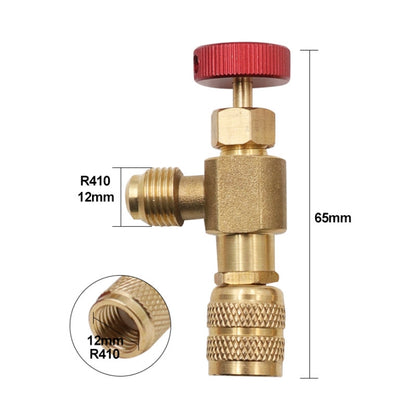 Air Conditioner Fluoridation Safety Valve Refrigerant Filling Connector(Side R410 Bottom R410) - In Car by buy2fix | Online Shopping UK | buy2fix