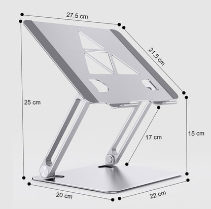Aluminum Laptop Tablet Stand Foldable Elevated Cooling Rack,Style: Triangle  Silver - Computer & Networking by buy2fix | Online Shopping UK | buy2fix