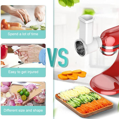 For KitchenAid 4.5QT/5QT Vertical Mixer Kitchen Vegetable Slicer and Grater(KA-006) - Home & Garden by buy2fix | Online Shopping UK | buy2fix