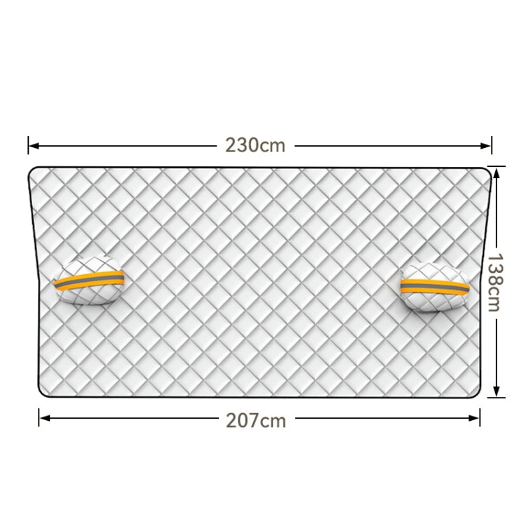 SUITU R-3945 Car Winter Front Glass Snow Shield Defrost Sunshade Thickened Car Clothing, Style: Non-magnet Three Layers Thickened - Window Foils & Solar Protection by SUITU | Online Shopping UK | buy2fix