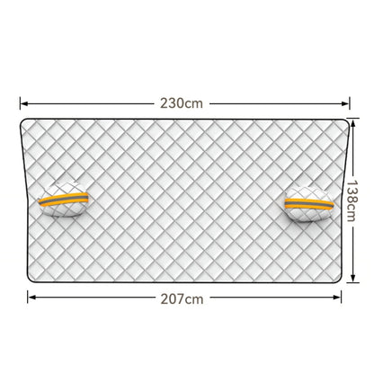 SUITU R-3945 Car Winter Front Glass Snow Shield Defrost Sunshade Thickened Car Clothing, Style: Non-magnet Three Layers Thickened - Window Foils & Solar Protection by SUITU | Online Shopping UK | buy2fix