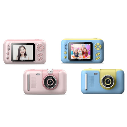 2.4 Inch Children HD Reversible Photo SLR Camera, Color: Pink + 32G Memory Card + Card Reader - Consumer Electronics by buy2fix | Online Shopping UK | buy2fix