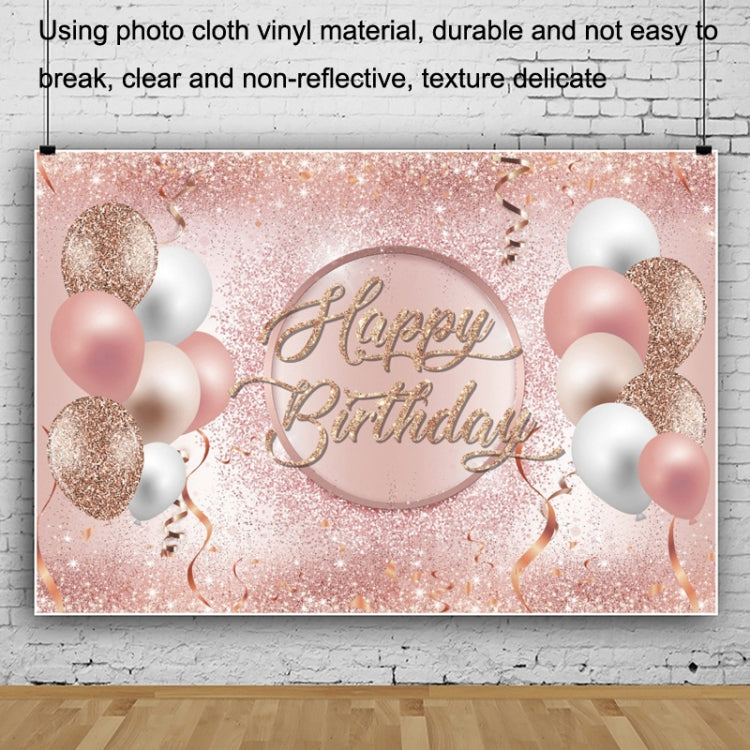 MDN12138 1.5m x 1m Rose Golden Balloon Birthday Party Background Cloth Photography Photo Pictorial Cloth - Camera Accessories by buy2fix | Online Shopping UK | buy2fix