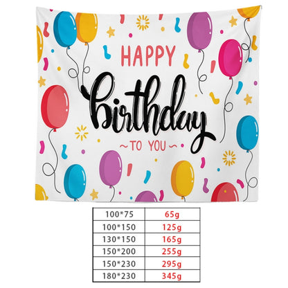 Happy Birthday Photo Backdrop Party Decoration Tapestry, Size: 100x75cm(GT56-6) - Camera Accessories by buy2fix | Online Shopping UK | buy2fix