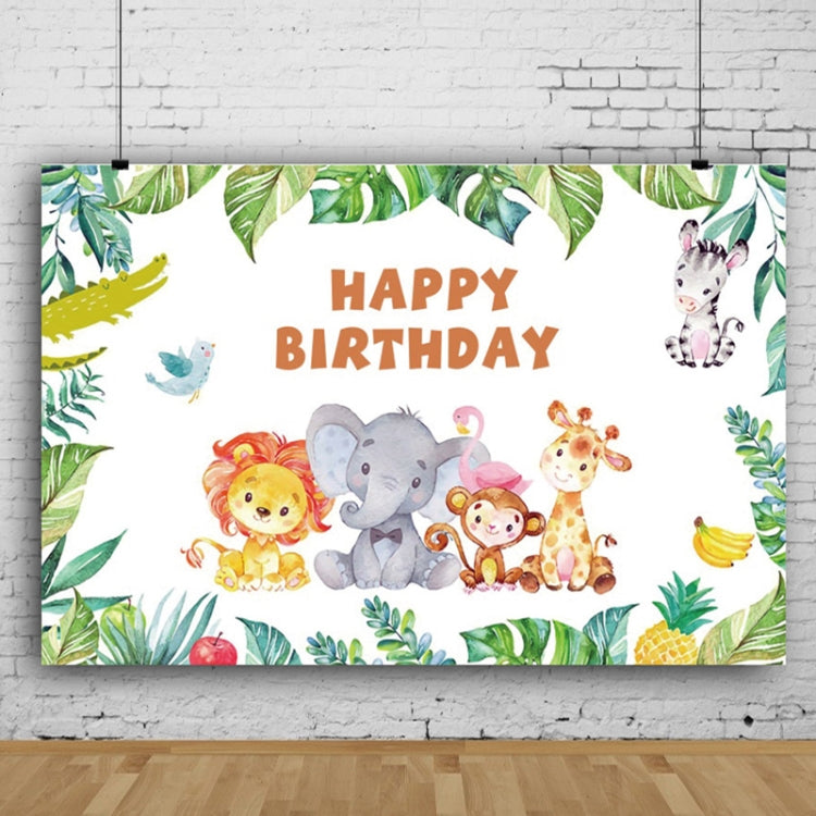 MDT09565 1.5m x 1m Animal Forest Cartoon Birthday Party Banquet Decoration Photo Background Cloth - Camera Accessories by buy2fix | Online Shopping UK | buy2fix