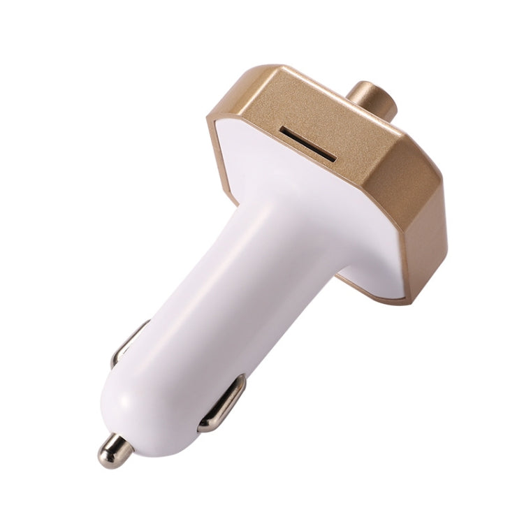 B9 Smart Digital Display Dual USB Bluetooth Car Charger with Hands-free Call Function(Gold) - Car Charger by buy2fix | Online Shopping UK | buy2fix