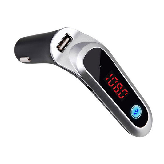 S7 Smart Digital Display Music Player Calling Car Charger, Color: Silver - In Car by buy2fix | Online Shopping UK | buy2fix