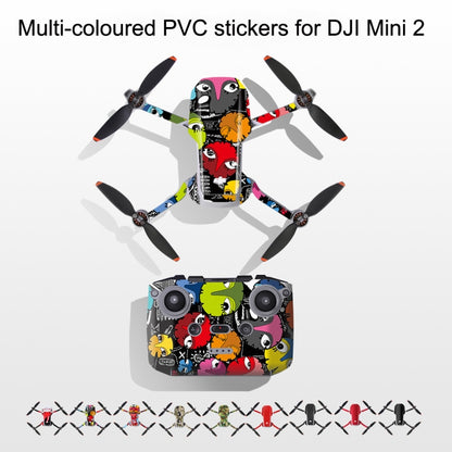 Sunnylife MM2-TZ452 For DJI Mini 2 Waterproof PVC Drone Body + Arm + Remote Control Decorative Protective Stickers Set(Watercolor Splash Ink) - DJI & GoPro Accessories by Sunnylife | Online Shopping UK | buy2fix