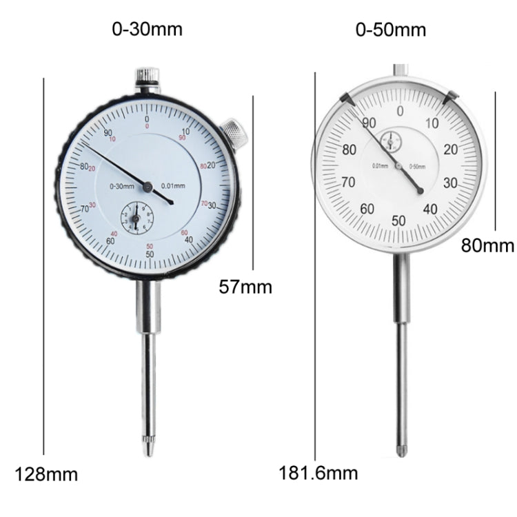 0.01mm High-precision Large Dial Pointer Dial Indicator, Specification: 0-30mm - Consumer Electronics by buy2fix | Online Shopping UK | buy2fix