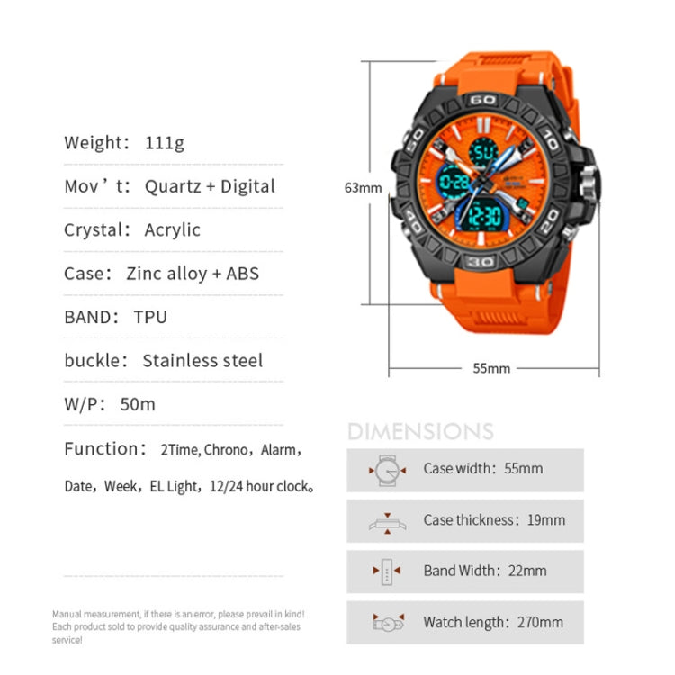 STRYVE S8026 Sports Colorful Night Light Electronic Waterproof Watch Multifunctional Student Watch(Lake Blue) - Leather Strap Watches by STRYVE | Online Shopping UK | buy2fix