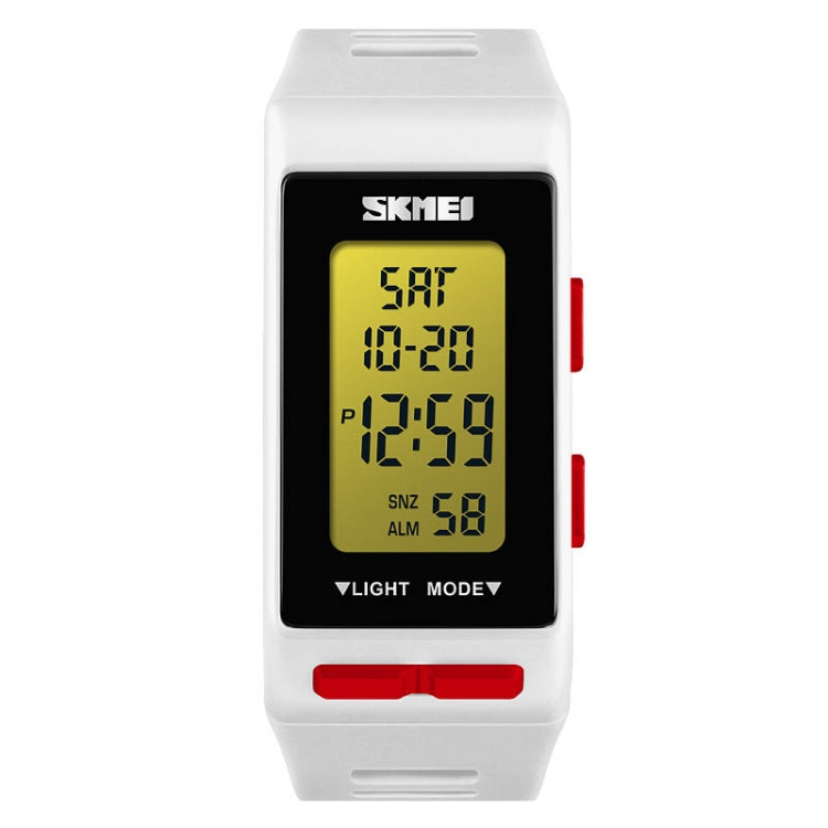 SKMEI 1362 Sports Electronic Watch Fashion Waterproof Countdown Children LED Watch(White) - LED Digital Watches by SKMEI | Online Shopping UK | buy2fix