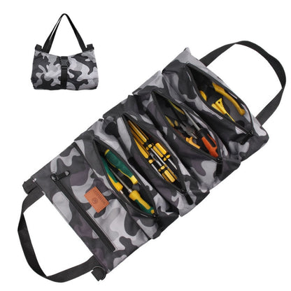 WESSLECO Oxford Cloth Electrical Hardware Hanging Tool Storage Bag(Camouflage Gray) - Storage Bags & Boxes by WESSLECO | Online Shopping UK | buy2fix