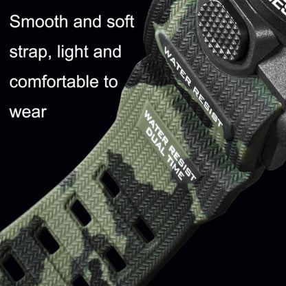 SMAEL 1545D Time Men Anti-falling Night Light Alarm Waterproof Sports Watch(Camouflage Khaki) - Sport Watches by SMAEL | Online Shopping UK | buy2fix