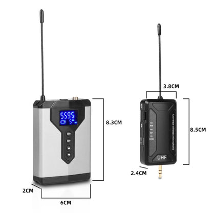 Q6 1 Drag 2 Wireless Lavalier USB Computer Recording Microphone Live Phone SLR Lavalier Microphone - Consumer Electronics by buy2fix | Online Shopping UK | buy2fix