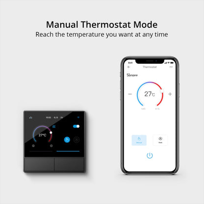 Sonoff NSPanel WiFi Smart Scene Switch Thermostat Temperature All-in-One Control Touch Screen, US Plug(Black) - Smart Switch by Sonoff | Online Shopping UK | buy2fix