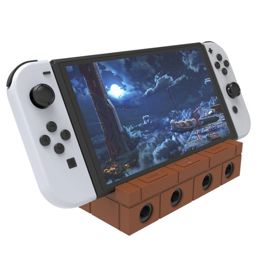 For Nintendo Switch / Switch OLED / NGC SW450 Handle Converter Multi-Function Charging Base Screener(Brown) - Charger & Power by buy2fix | Online Shopping UK | buy2fix