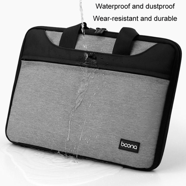 Baona BN-I003 Oxford Cloth Full Open Portable Waterproof Laptop Bag, Size: 11/12 inches(Grey) - 10 - 11 inch by Baona | Online Shopping UK | buy2fix