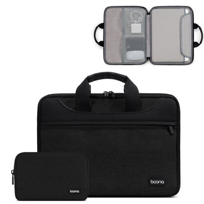 Baona BN-I003 Oxford Cloth Full Open Portable Waterproof Laptop Bag, Size: 13/13.3 inches(Black+Power Bag) -  by Baona | Online Shopping UK | buy2fix