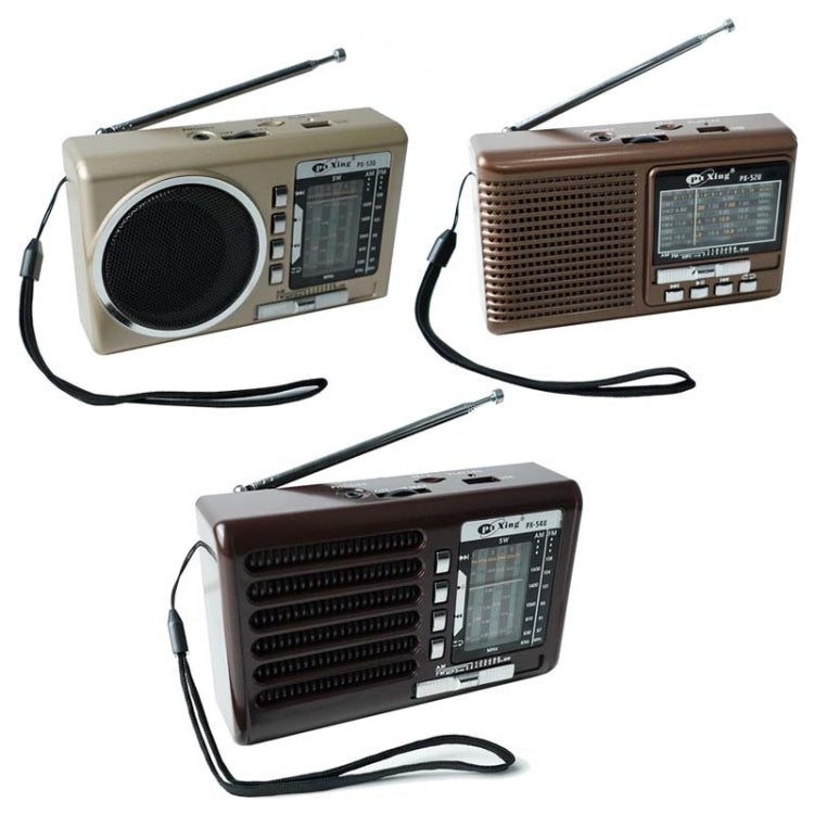 BAIJIALI PX-54U Brown Multi-band Retro Pointer Radio USB Plug In Card Radios - Consumer Electronics by BAIJIALI | Online Shopping UK | buy2fix