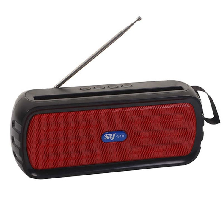 BAIJIALI SY-918 Solar Emergency Radio Read U Disk Large Volume Speaker LED Light Portable Player(Red) - Consumer Electronics by BAIJIALI | Online Shopping UK | buy2fix