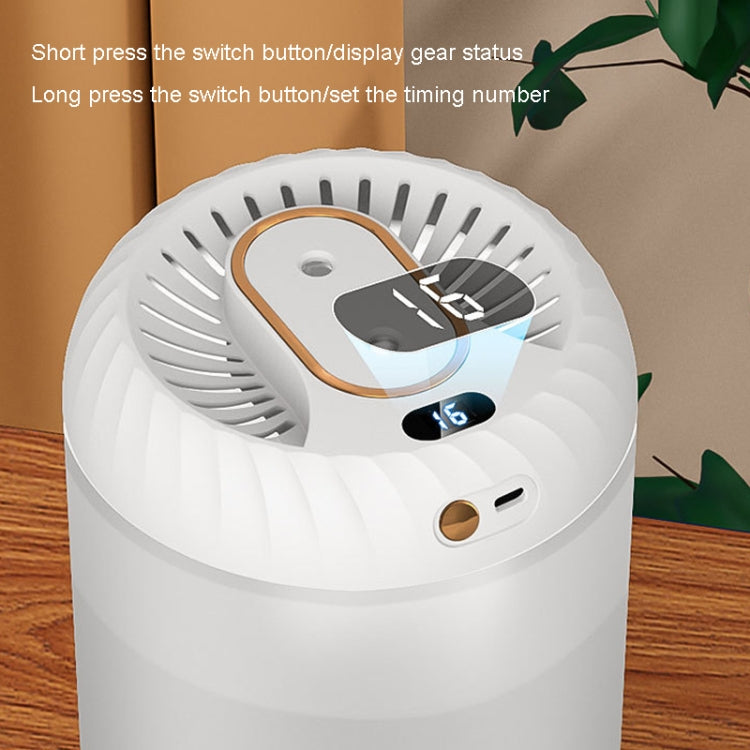 3000ml Double Nozzle Humidifier with Timing Digital Display and Colorful Ambient Light(White) - Air Purifiers & Parts by buy2fix | Online Shopping UK | buy2fix