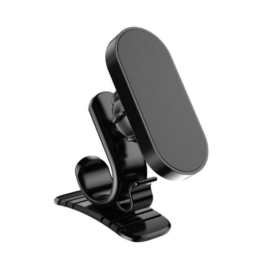 D6 360-degree Rotating Magnetic Suction Car Mobile Phone Holder(Black) - In Car by buy2fix | Online Shopping UK | buy2fix