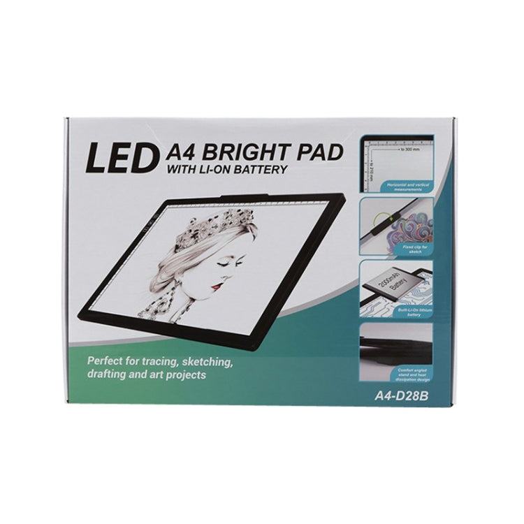 A4-D28B Rechargeable Copy Desk Drawing Board, Specification: With Charging Line+UK Plug Adapter - Consumer Electronics by buy2fix | Online Shopping UK | buy2fix