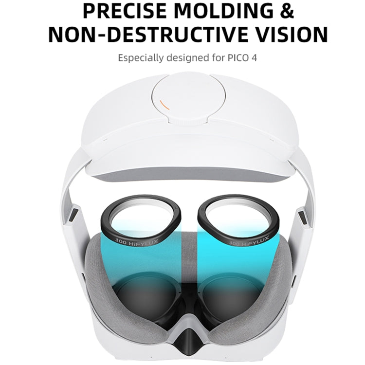 For PICO 4 Hifylux PC-QF25 1pair Magnetic Myopia Glasses Box Non-spherical Resin VR Glasses Accessories(300 Degrees A Pair) - VR Accessories by Hifylux | Online Shopping UK | buy2fix