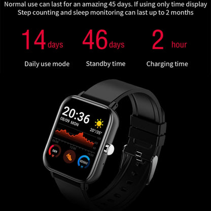 H10 1.69 inch Screen Bluetooth Call Smart Watch, Support Heart Rate/Blood Pressure/Sleep Monitoring, Color: Black Net+Silicone - Smart Wear by buy2fix | Online Shopping UK | buy2fix