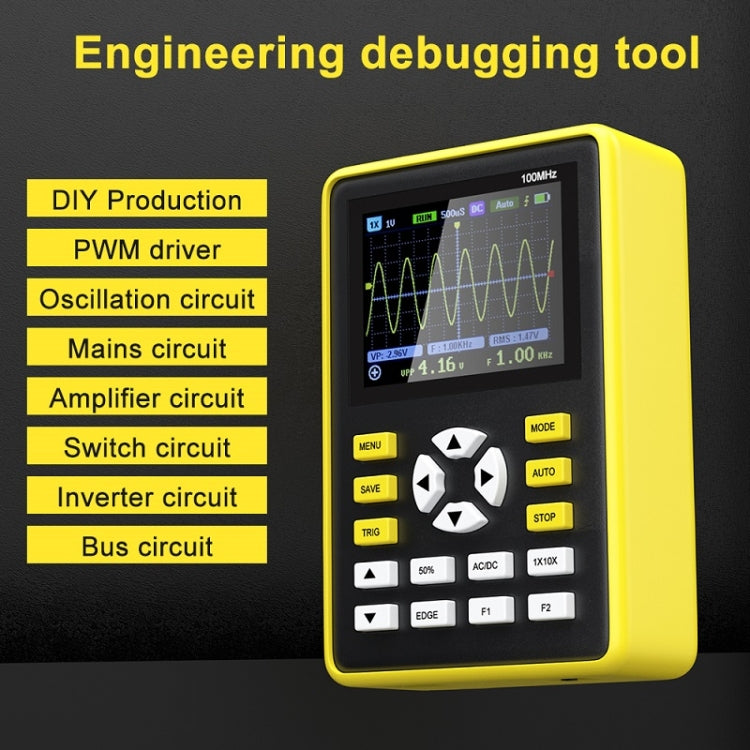 FNIRSI 2.4 Inch IPS Screen 100MHz Digital Oscilloscope(5012H) - Digital Multimeter by FNIRSI | Online Shopping UK | buy2fix