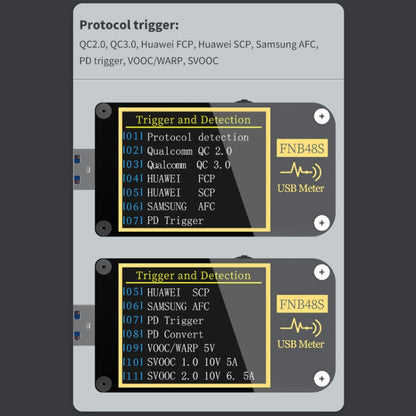 FNIRSI FNB48S USB Voltage Ammeter Multifunctional Fast Charge Tester, Specification: Bluetooth -  by FNIRSI | Online Shopping UK | buy2fix