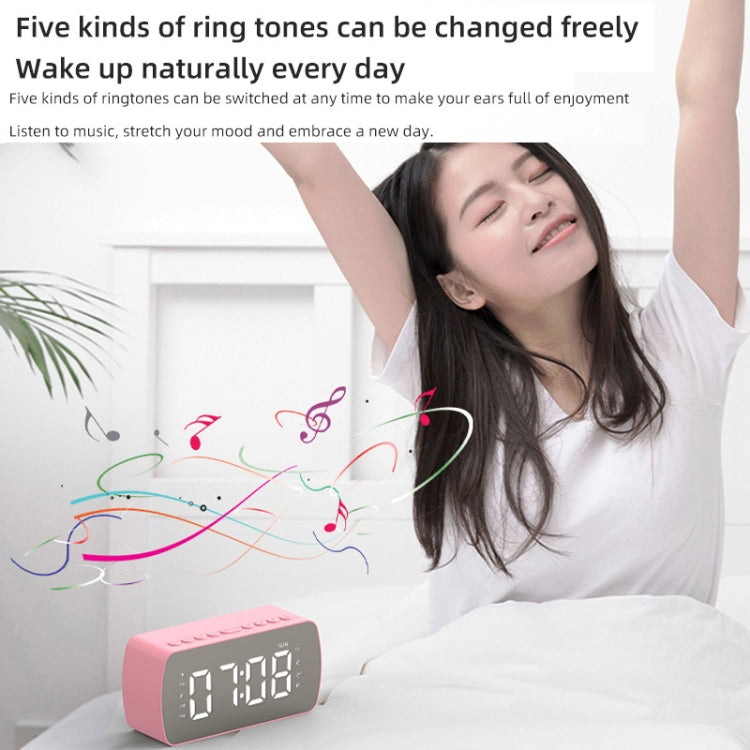 Q5 Outdoor Portable Card Bluetooth Speaker Small Clock Radio, Color: White 1400mAh - Mini Speaker by buy2fix | Online Shopping UK | buy2fix