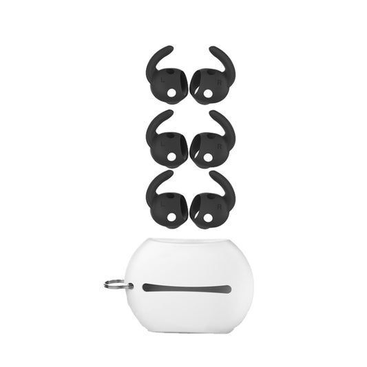 For Beats Studio Buds AhaStyle PT172 Earphone Silicone Ear Caps, Style: Earcap x 3+Case (Black) - Anti-dust & Ear Caps by AhaStyle | Online Shopping UK | buy2fix