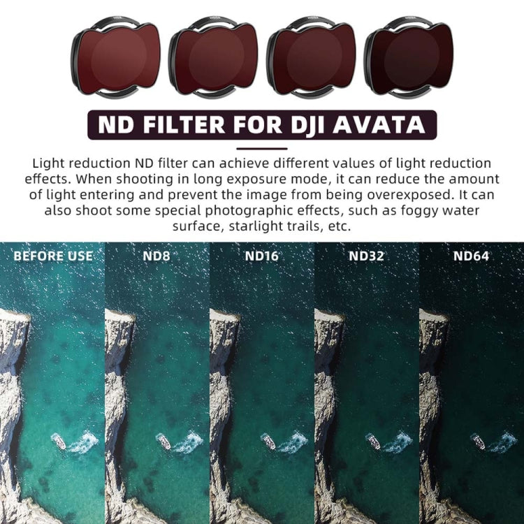 For DJI Avata RCSTQ Magnetic Filter Drone Accessories 6 In 1 UV+CPL+ND8+ND16+ND32+ND64 -  by RCSTQ | Online Shopping UK | buy2fix