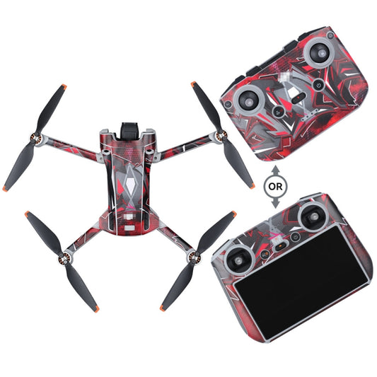 For DJI Mini 3 Pro Remote Control Body Sticker ,Spec: RC With Screen(Red Warfare) - Stickers by RCSTQ | Online Shopping UK | buy2fix