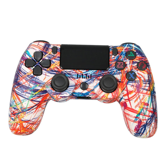 For PS4 Wireless Bluetooth Game Controller With Light Strip Dual Vibration Game Handle(Line) - Gamepads by buy2fix | Online Shopping UK | buy2fix