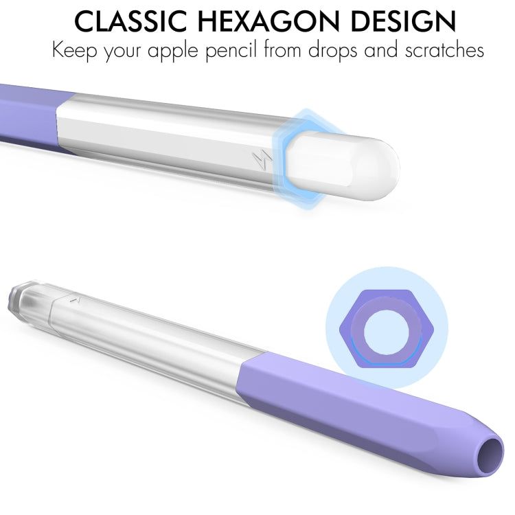 For Apple Pencil 2 AhaStyle PT-LC05 Jelly Style Translucent Silicone Protective Pen Case(Mint) - Pencil Accessories by AhaStyle | Online Shopping UK | buy2fix