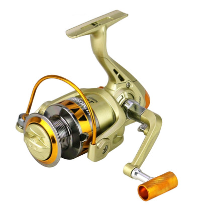 YUMOSHI JF2000 Spinning Fishing Reel 5.2:1 Gear Ratio Metal Spool Saltwater Fishing Tools - Fishing Reels by YUMOSHI | Online Shopping UK | buy2fix