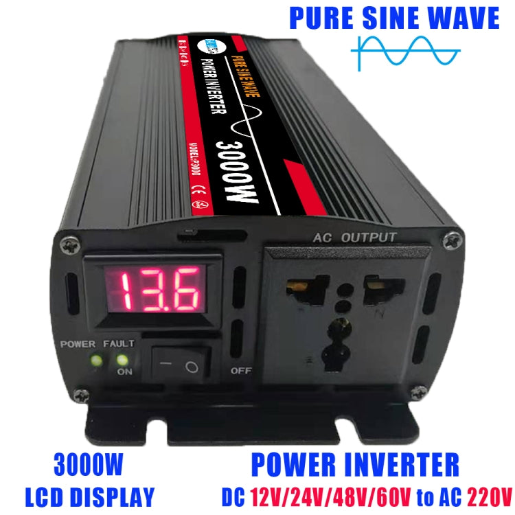 3000W 48V to 220V High Power Car Pure Sine Wave Inverter Power Converter - Pure Sine Wave by buy2fix | Online Shopping UK | buy2fix