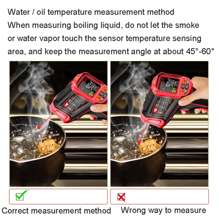 TASI TA603E -32-2200 degrees Celsius Color Screen Infrared Thermometer Industrial Electronic Thermometer - Thermostat & Thermometer by TASI | Online Shopping UK | buy2fix