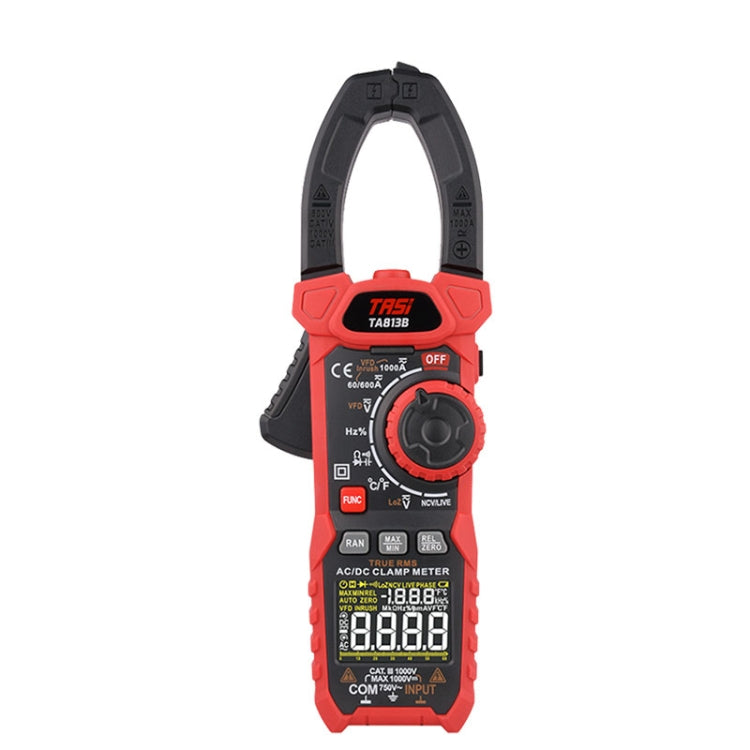 TASI TA813B Clamp Meter High Accuracy AC DC Voltage Ammeter - Digital Multimeter by TASI | Online Shopping UK | buy2fix