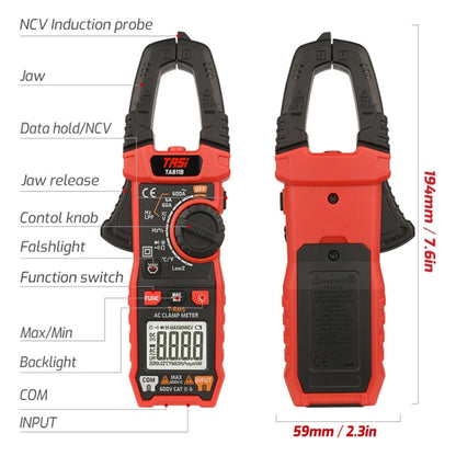 TASI TA811A Clamp Meter High Accuracy AC DC Voltage Ammeter - Digital Multimeter by TASI | Online Shopping UK | buy2fix