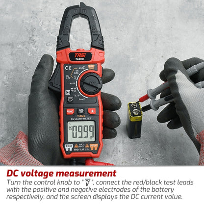 TASI TA811A Clamp Meter High Accuracy AC DC Voltage Ammeter - Digital Multimeter by TASI | Online Shopping UK | buy2fix