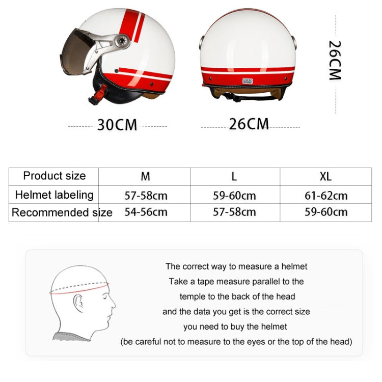 GXT Electric Vehicle Half Cover Helmet Four Seasons Retro Helmet, Size: M(Cold Gray) - Helmets by GXT | Online Shopping UK | buy2fix