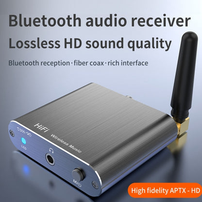 Bluetooth 5.2 Audio Receiver 3.5MM AUX Coaxial Fiber APTX HD Bluetooth Adapter - Audio Receiver Transmitter by buy2fix | Online Shopping UK | buy2fix