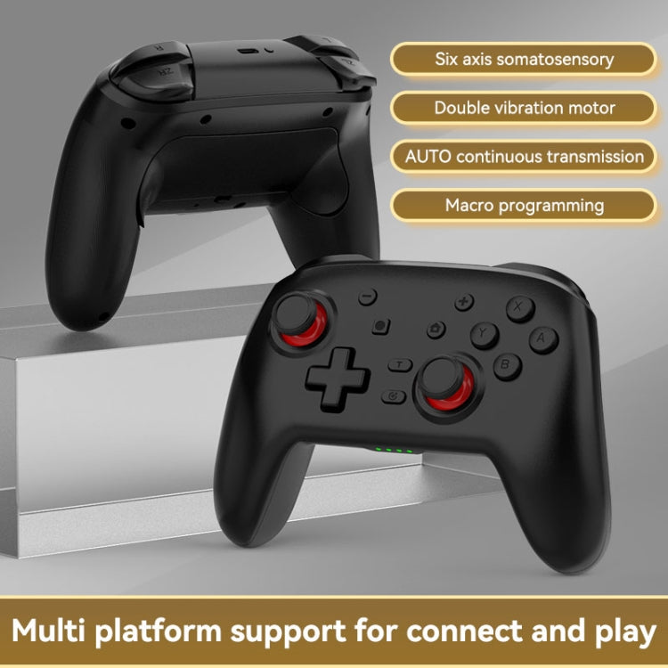 Wireless Bluetooth Somatosensory Vibration Gamepad For Nintendo Switch/Switch PRO(S07 Black) - Gamepads by buy2fix | Online Shopping UK | buy2fix