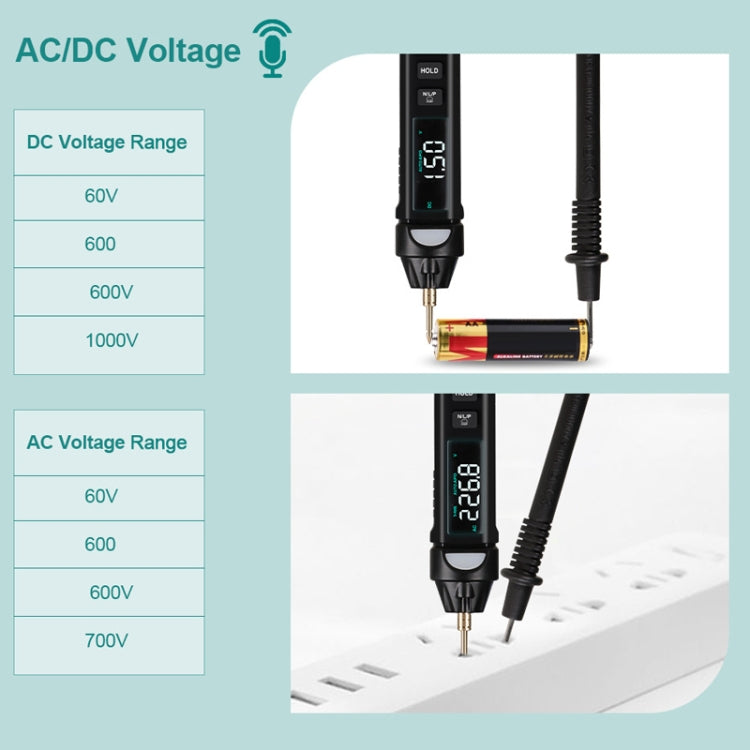 WinAPEX  ET8908  Digital Multimeter Voltage Test Pen Capacitance Meter Diode NVC Tester - Digital Multimeter by WinAPEX | Online Shopping UK | buy2fix